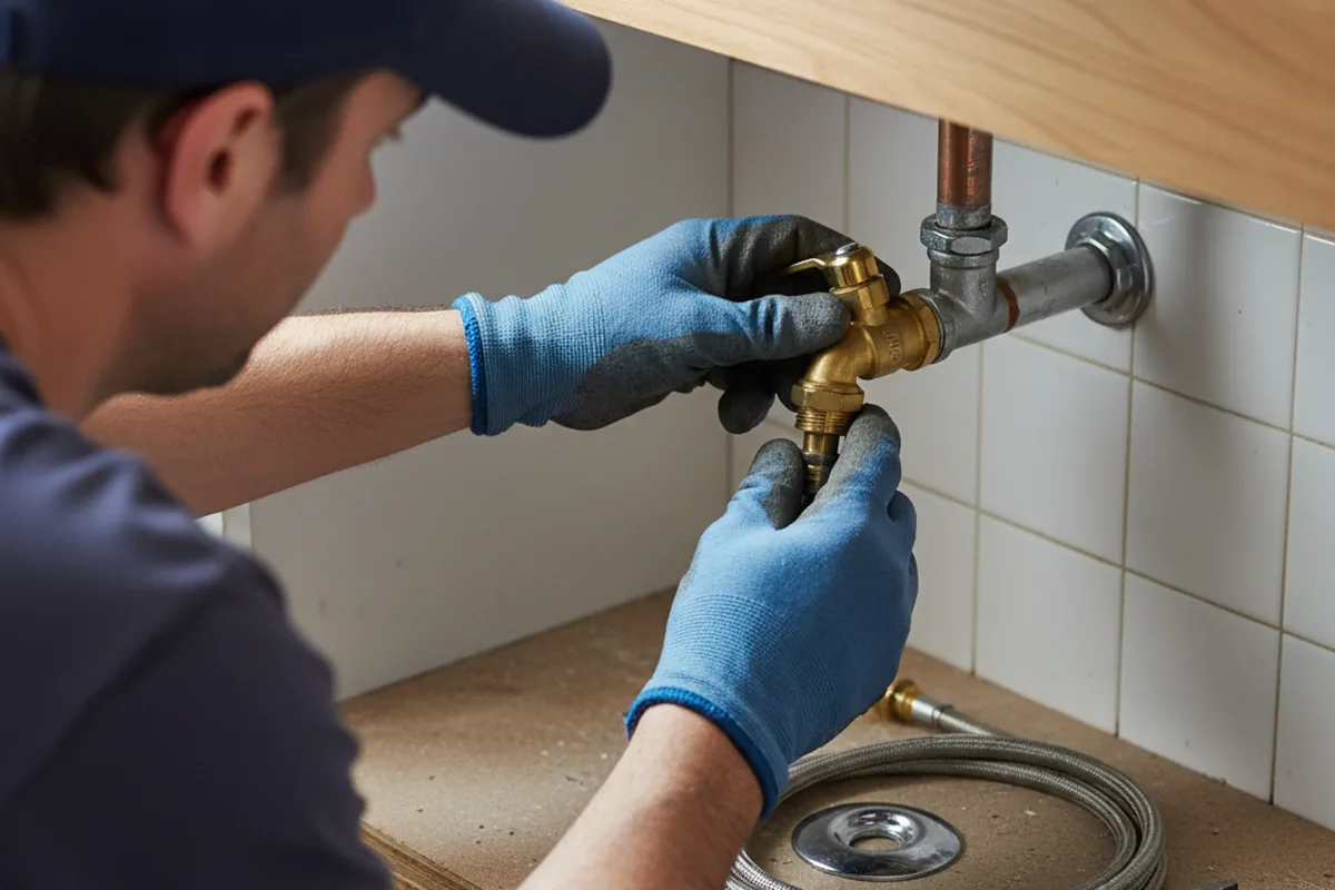 Shutoff valve and fitting work during Emergency Plumbing in Casper